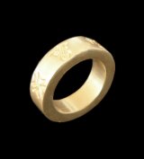 Gold Flat Bar Ring Bold