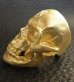 画像4: Gold Large Skull Ring With Jaw (Mat Color Finish)