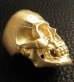 画像3: Gold Large Skull Ring With Jaw (Mat Color Finish)