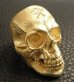 画像9: Gold Large Skull Ring With Jaw (Mat Color Finish)
