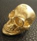 画像8: Gold Large Skull Ring With Jaw (Mat Color Finish)