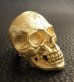 画像6: Gold Large Skull Ring With Jaw (Mat Color Finish)