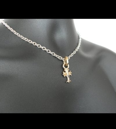 画像19: 10k Gold 1/16 Grooved Cross Pendant