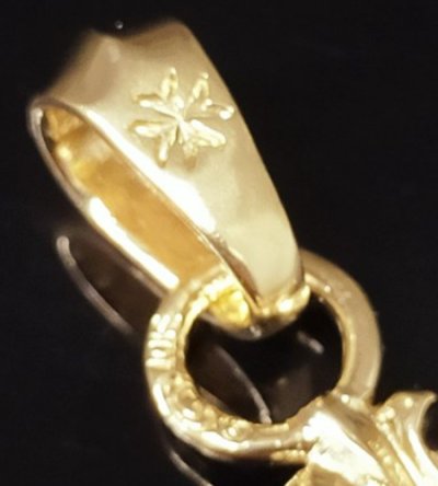 画像9: 10k Gold 1/16 Grooved Cross Pendant