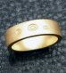 画像5: 10k Gold Flat Bar Ring With Out Maltese Cross (Pure Gold Color Finish) (5)