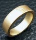 画像4: 10k Gold Flat Bar Ring With Out Maltese Cross (Pure Gold Color Finish) (4)