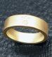 画像2: 10k Gold Flat Bar Ring With Out Maltese Cross (Pure Gold Color Finish) (2)