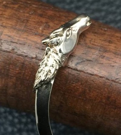 画像7: 10k Gold Quarter Horse Triangle Wire Bangle