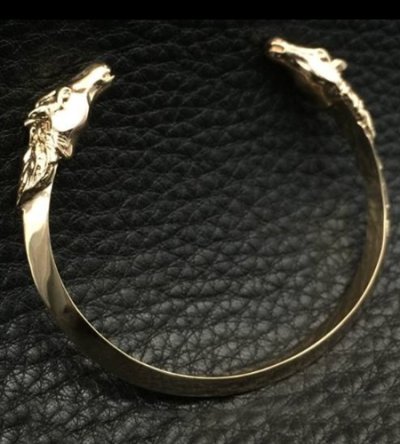 画像8: 10k Gold Quarter Horse Triangle Wire Bangle