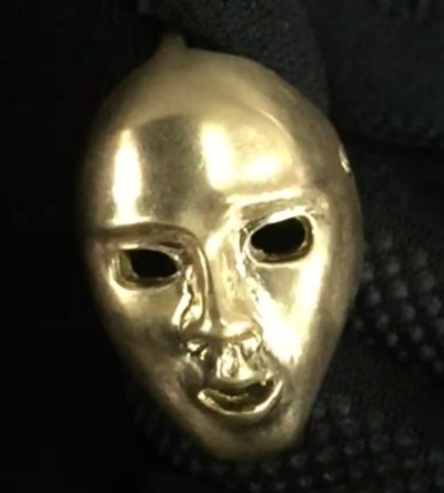 画像3: 10k Gold Face Pendant (Mud Green Gold Finish)