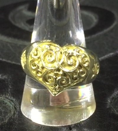 画像2: 10k Gold Heart Ring
