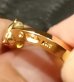 画像3: 10k Gold 1/9 Panther Triangle Wire Bangle Ring