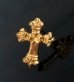 画像1: 10k Gold 1/128 4Heart Long Crown Cross Pierce (1)