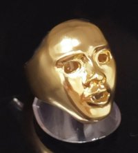 10k Gold 2/5 Face Ring