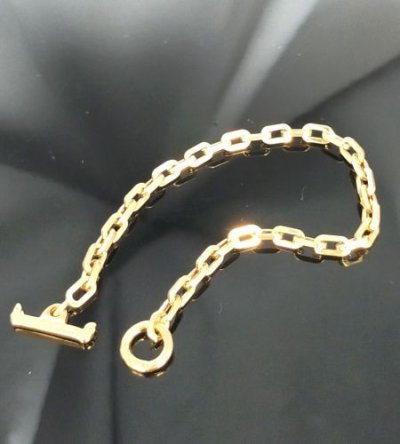画像5: 14k Gold 4.3Chain & 1/16 T-bar Bracelet