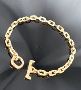 14k Gold 4.3Chain & 1/16 T-bar Bracelet