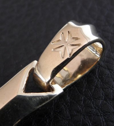 画像9: 18k Gold Single Skull Dagger Square Bottom Pendant