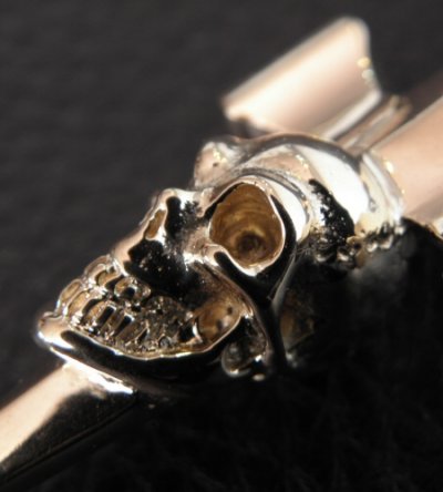 画像8: 18k Gold Single Skull Dagger Square Bottom Pendant