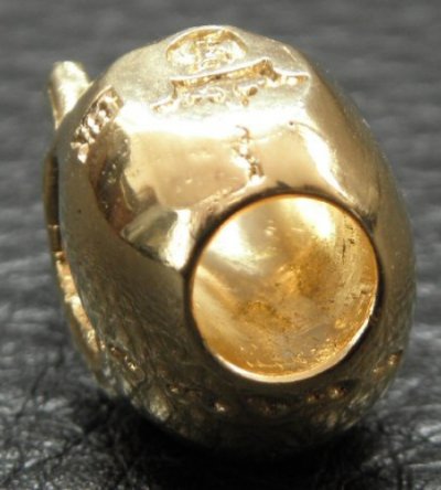 画像5: 18k Gold Single Skull Beads