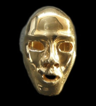 画像1: Gold Face Ring