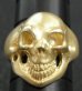 画像10: 10k Gold Old Single Skull Ring (Pure Gold Color Finish)