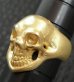 画像8: 10k Gold Old Single Skull Ring