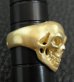 画像5: 10k Gold Old Single Skull Ring (Pure Gold Color Finish)