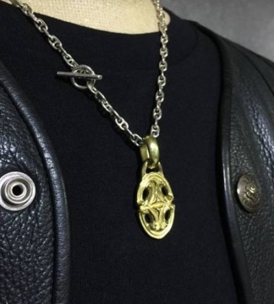 画像9: 18k Quarter Sclupted Oval Pendant