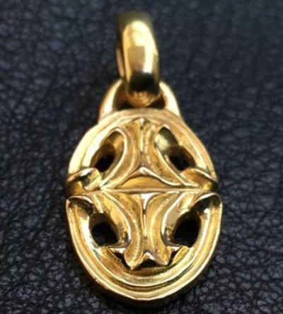 画像5: 18k Quarter Sclupted Oval Pendant