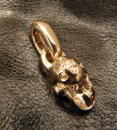 画像7: 10k Half Single Skull Pendant