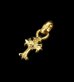 画像1: 24k Gold 1/16 Grooved Cross Pendant (1)
