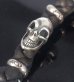 画像10: Skull Clip With Skull beads braid Leather Key Chain