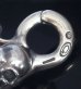 画像3: Skull Clip With Skull beads braid Leather Key Chain