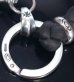 画像4: Skull Clip With Skull beads braid Leather Key Chain