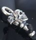画像11: Skull Clip With Skull beads braid Leather Key Chain