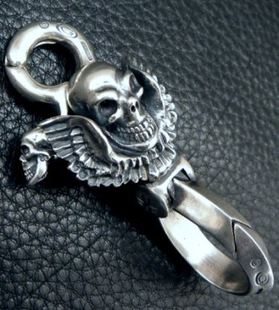 画像6: Skull Wing On Clip With Triangle Wire Hook