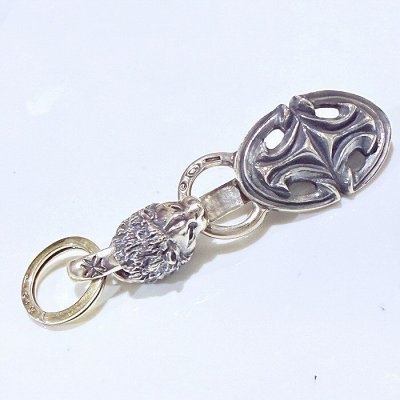 画像3: Sculpted Oval Keeper With Lion & Key Ring 