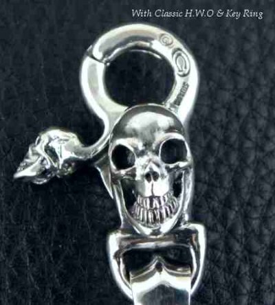 画像11: Skull on clip With H.W.O key ring