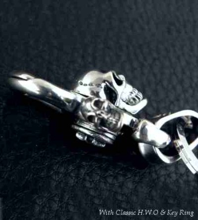 画像5: Skull on clip With H.W.O key ring