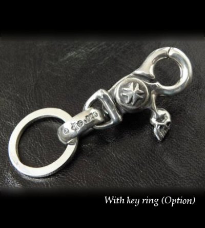 画像3: Skull on clip With H.W.O key ring