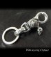 画像3: Skull on clip with H.W.O key ring