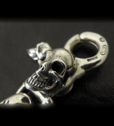 画像4: Skull on clip With H.W.O key ring