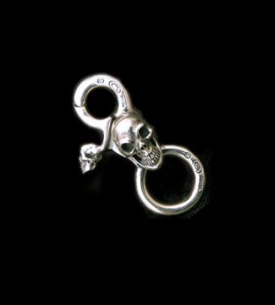 画像1: Skull on clip with O-ring