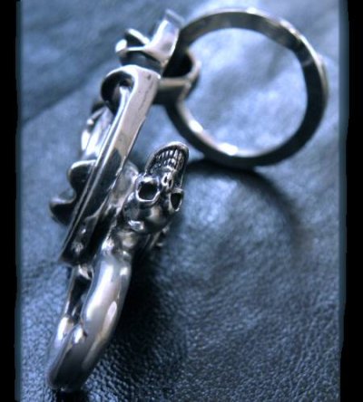 画像4: Sculpted oval on clip With key ring