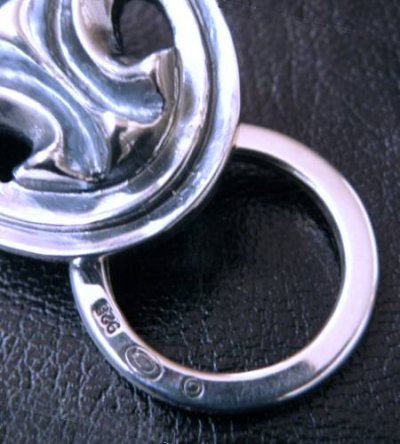 画像5: Sculpted oval on clip With key ring