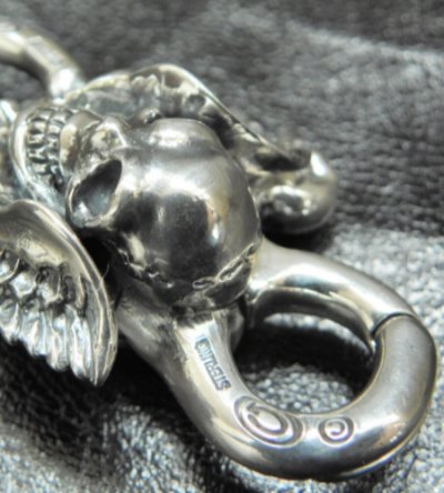 画像4: Skull Wing On Clip With Loop