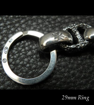 画像11: Skull on clip With maltese cross H.W.O & chiseled anchor key ring