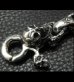 画像20: Skull on clip with maltese cross H.W.O & chiseled anchor key ring