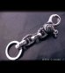 画像5: Skull on clip with maltese cross H.W.O & chiseled anchor key ring
