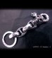 画像6: Skull on clip with maltese cross H.W.O & chiseled anchor key ring